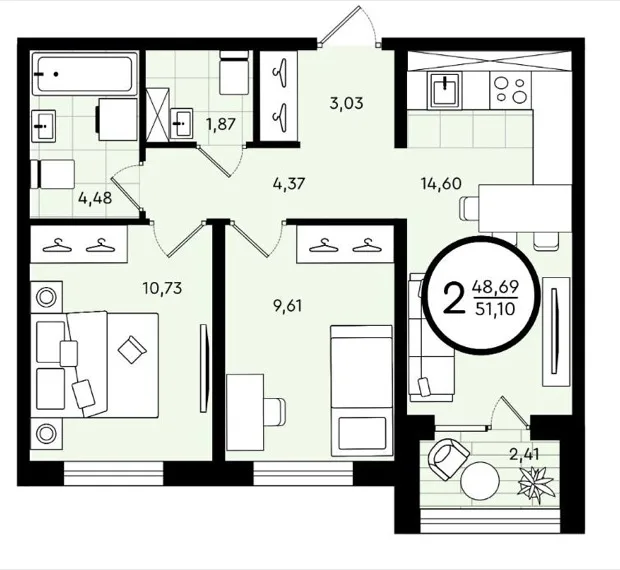 Apartment floor plan