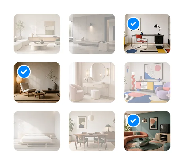 Choosing a style for a floor plan